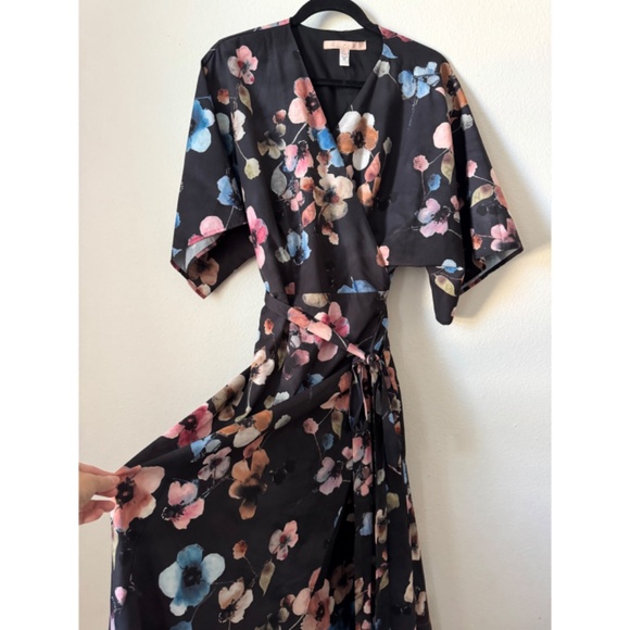 Hutch Anthropologie Womens Monaco Wrapped Floral Maxi Dress Plus Size 1X - Picture 7 of 7